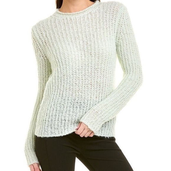TORY BURCH Wool-Blend Knit Sweater - Icy Mint$398 XS new with tag,New Products : American Fashion Style Bags On Sale